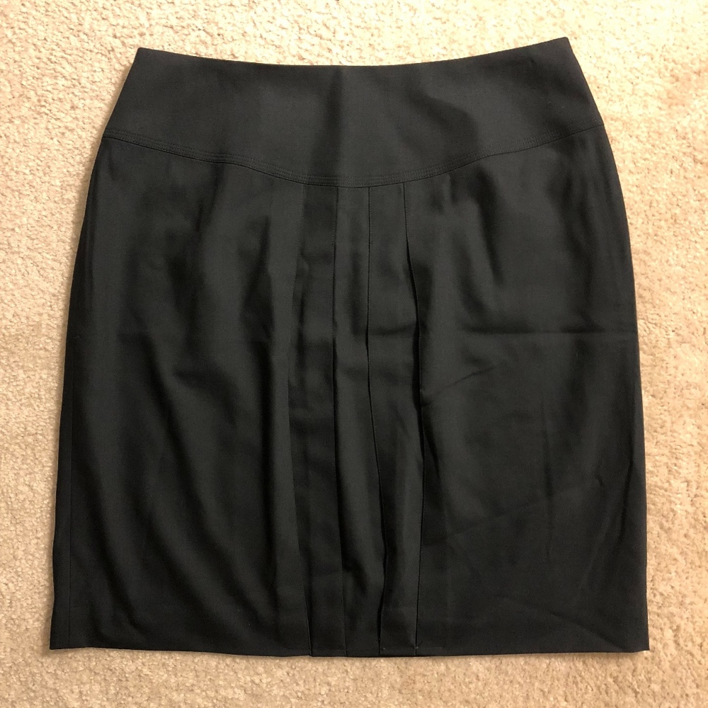 Talbots Petites black skirt with pleated front